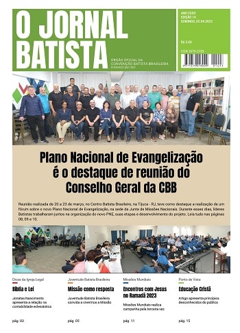 Leia o Jornal Batista desta semana edição ADIBERJ